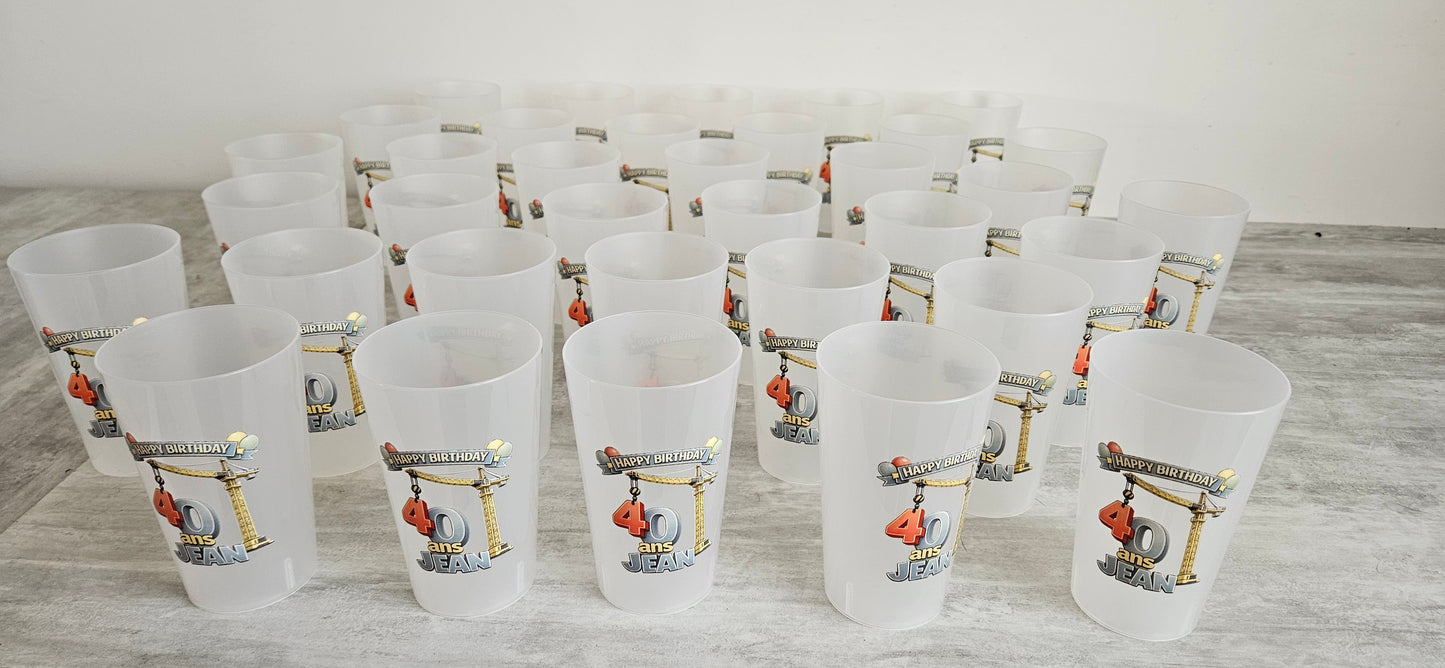 Gobelets 25Cl à personnaliser