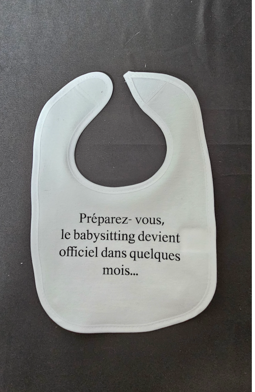 Bavoir à personnaliser