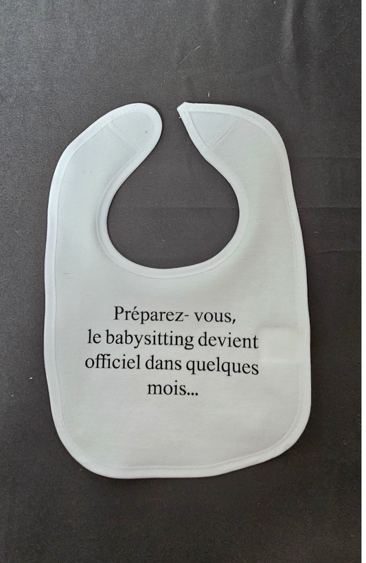 Bavoir à personnaliser