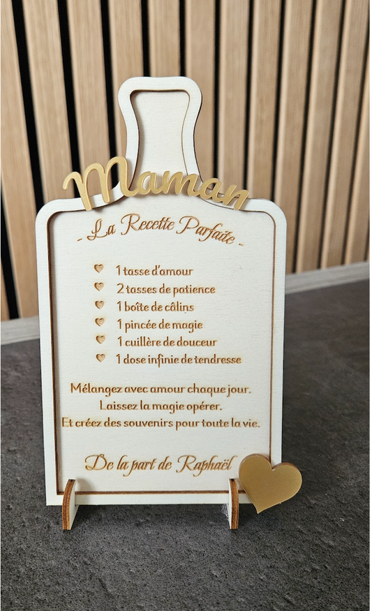 Planche "La recette parfaite" à personnaliser