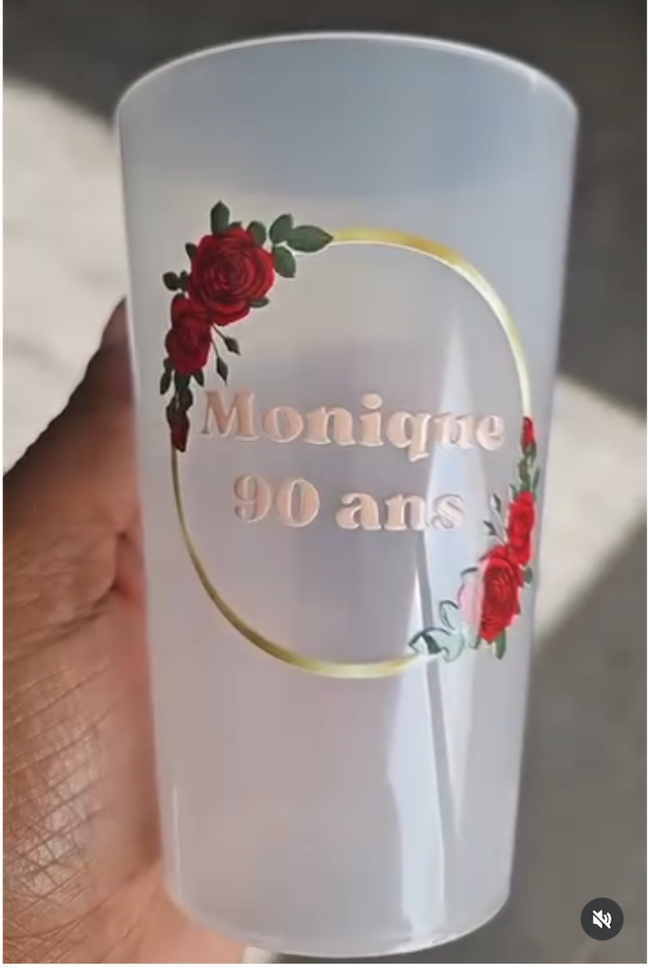 Gobelets 25Cl à personnaliser
