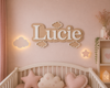 Prénom bi-matière personnalisé "Nuage"