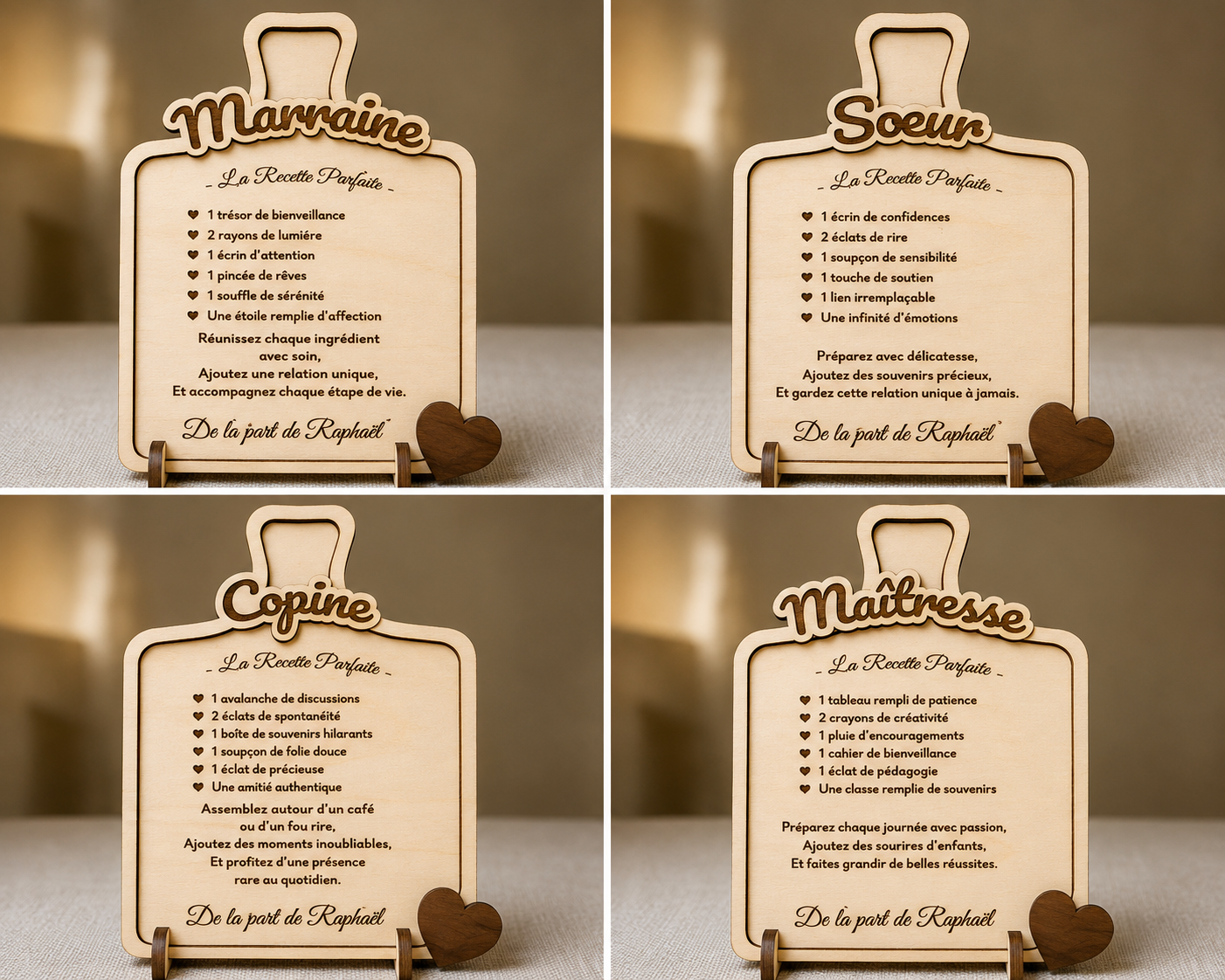 Planche "La recette parfaite" à personnaliser