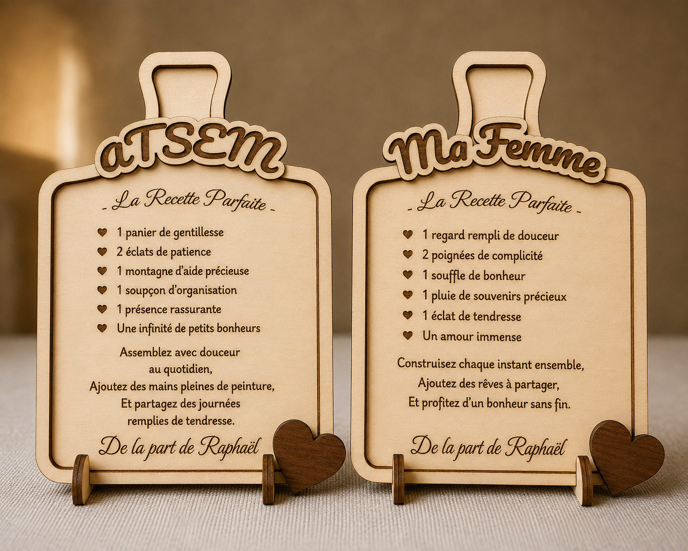 Planche "La recette parfaite" à personnaliser