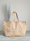 Sac en coton délavé Pêche