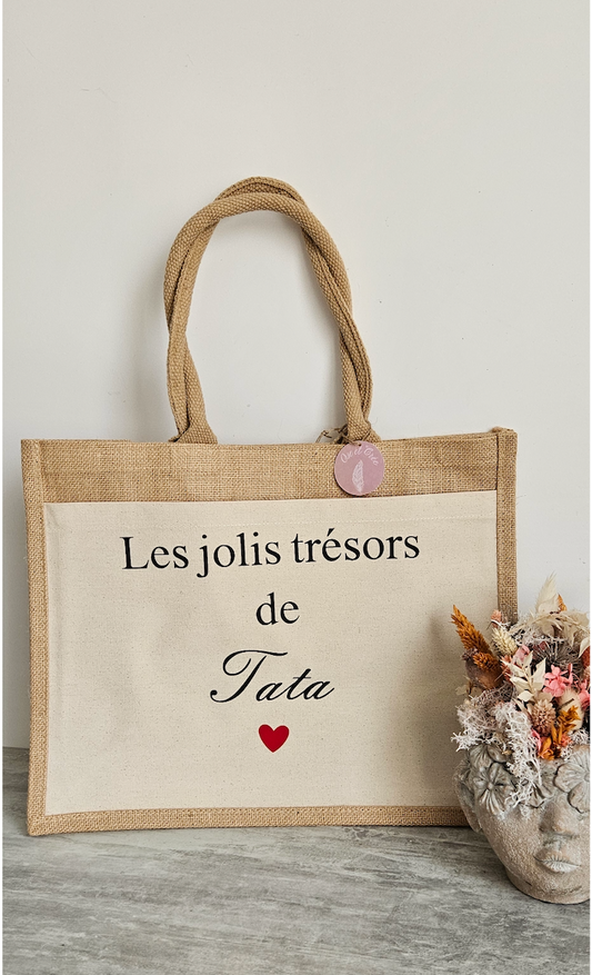 Sac en toile de jute à personnaliser